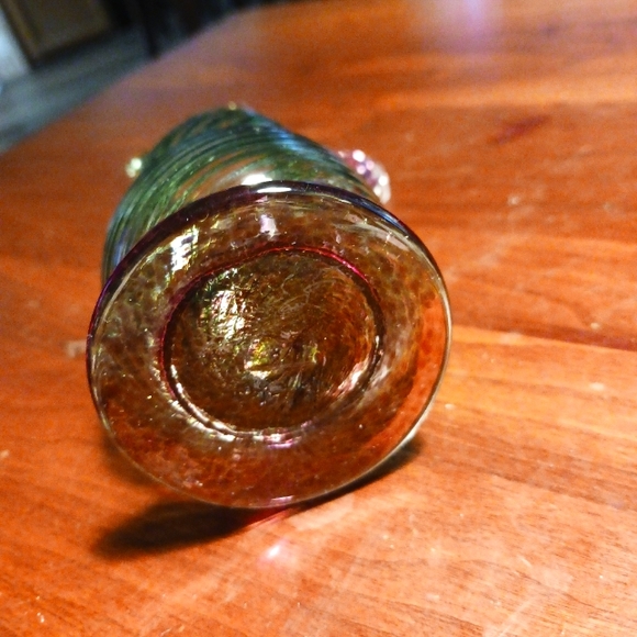 Studio glass pitcher by OFF CENTER artist Ed Francis 1997 - Picture 5 of 7